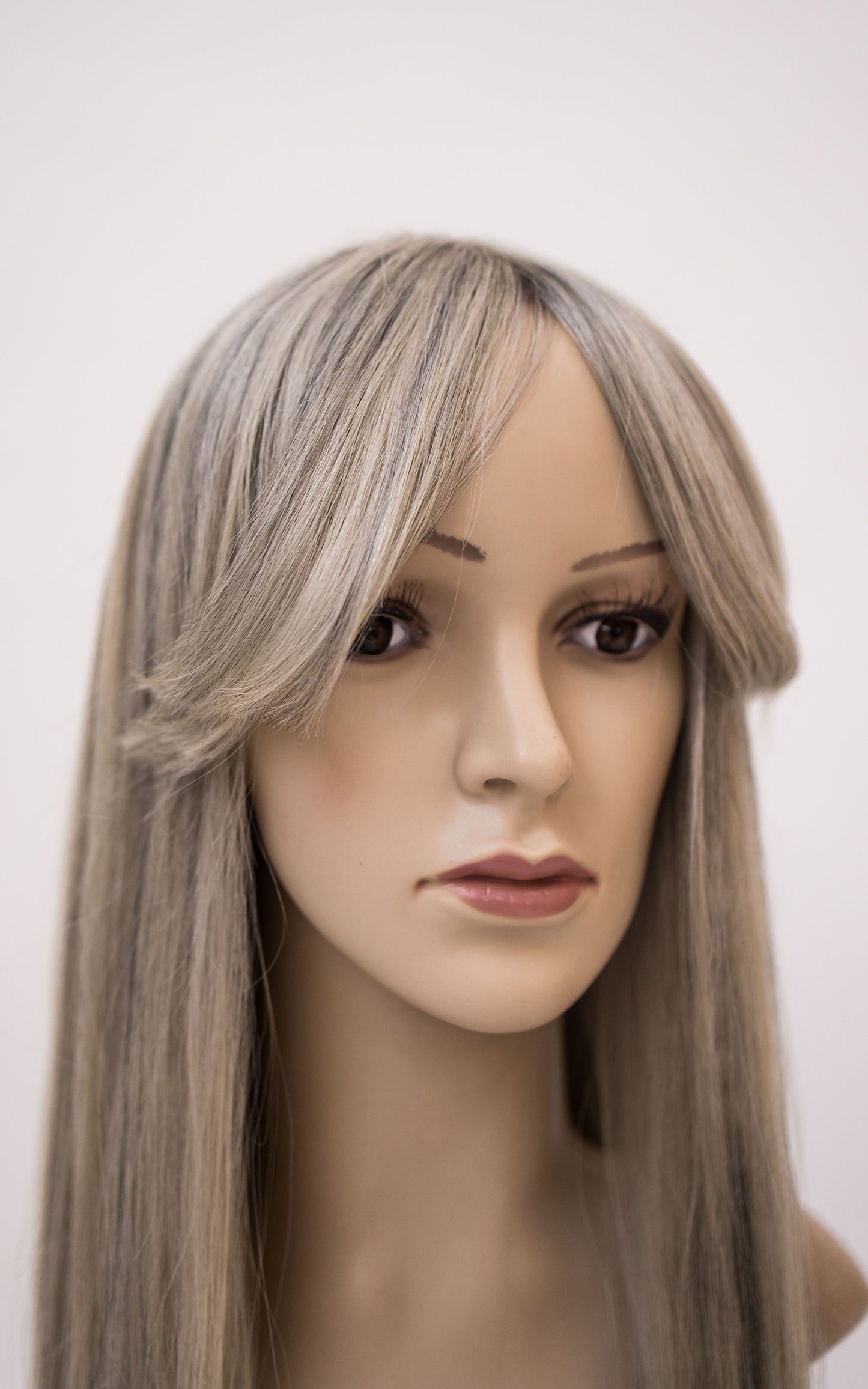 Human Hair Wig / Grey