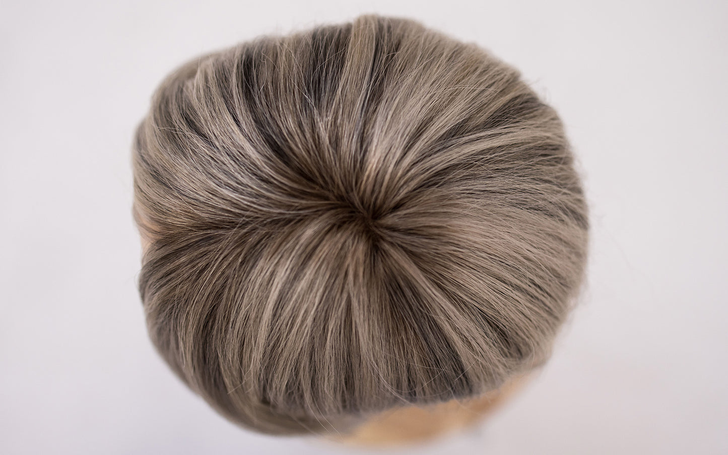 Human Hair Wig / Grey